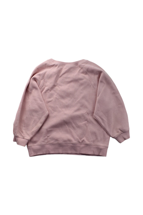 A Pink Crewneck Sweatshirts from Les Enfantines in size 4T for neutral. (Back View)