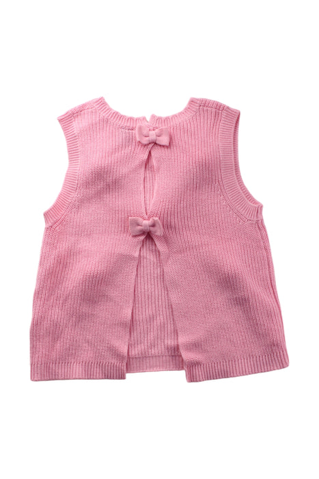 A Pink Sweater Vests from Les Enphants in size 4T for girl. (Back View)
