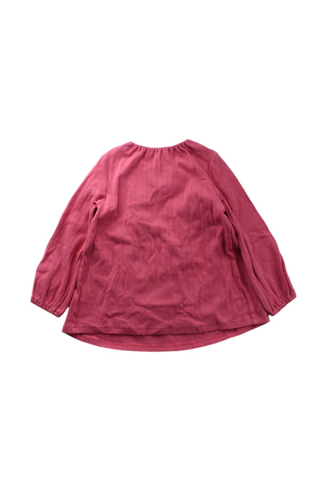 A Pink Long Sleeve Dresses from Les Enphants in size 4T for girl. (Back View)