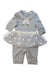 A Grey Pants Sets from Nicholas & Bears in size 3-6M for girl. (Front View)