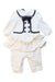 A White Pants Sets from Nicholas & Bears in size 3-6M for girl. (Front View)