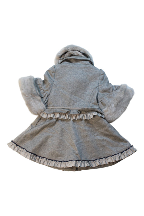 A Grey Coats from Nicholas & Bears in size 6-12M for girl. (Back View)