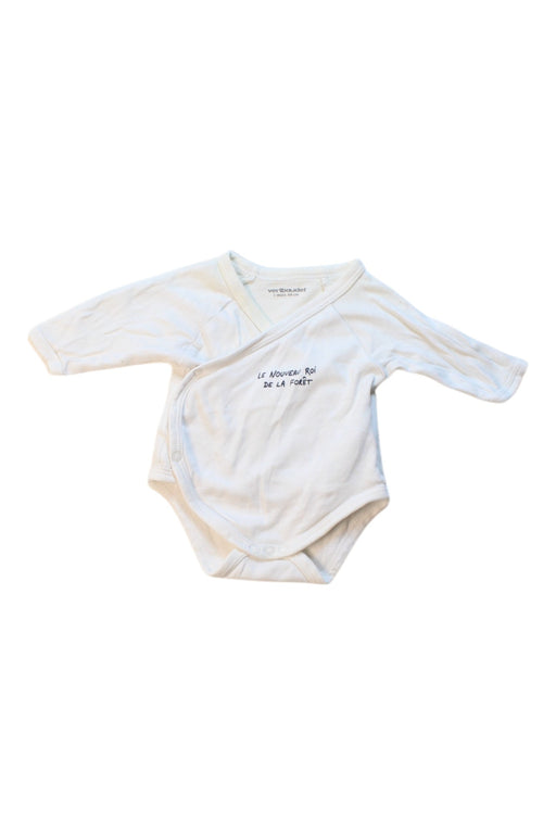 A White Long Sleeve Bodysuits from Vertbaudet in size 0-3M for neutral. (Front View)