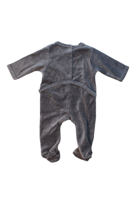 A Grey Onesies from Vertbaudet in size 0-3M for boy. (Back View)