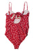 A Red Swimsuits from Seraphine in size XS for maternity. (Back View)