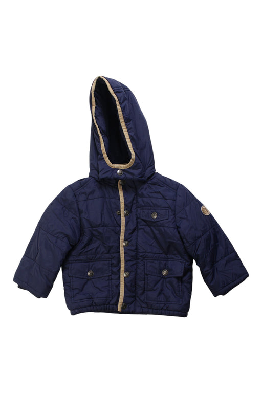 A Navy Puffer/Quilted Coats & Outerwear from Jacadi in size 12-18M for boy. (Front View)