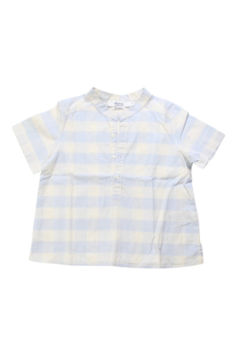 A White Short Sleeve Shirts from Bonpoint in size 4T for boy. (Front View)