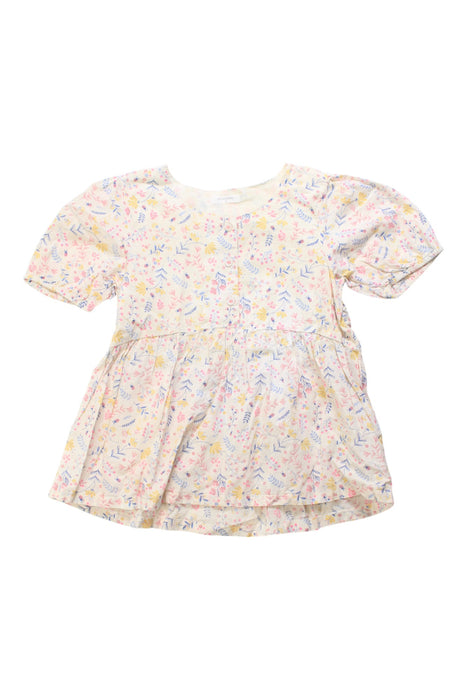 A Multicolour Short Sleeve Tops from purebaby in size 5T for girl. (Front View)