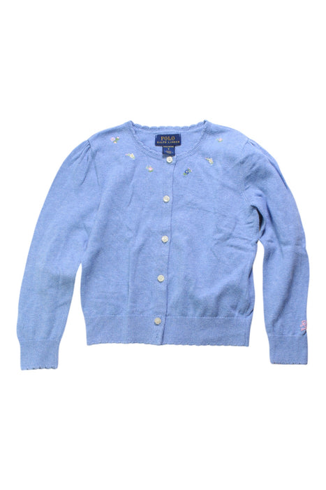 A Blue Cardigans from Polo Ralph Lauren in size 5T for girl. (Front View)