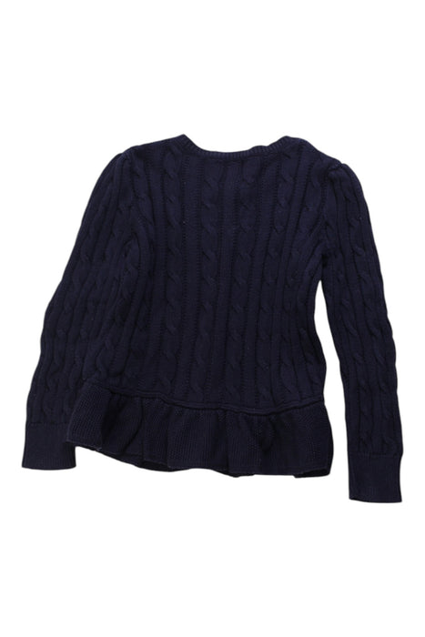 A Navy Cardigans from Polo Ralph Lauren in size 5T for girl. (Back View)