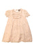 A Peach Short Sleeve Dresses from Velveteen in size 6T for girl. (Front View)