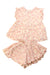 A Pink Skirt Sets from Velveteen in size 6T for girl. (Back View)