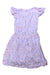 A Purple Short Sleeve Dresses from Velveteen in size 6T for girl. (Back View)