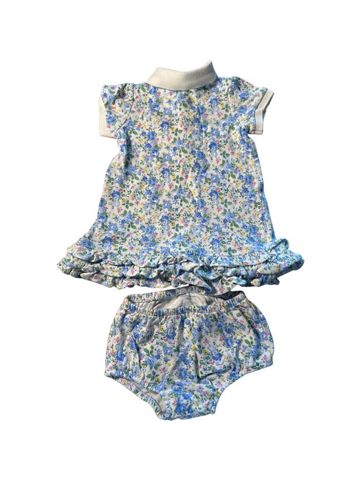 A Blue Shorts Sets from Ralph Lauren in size 6-12M for girl. (Back View)