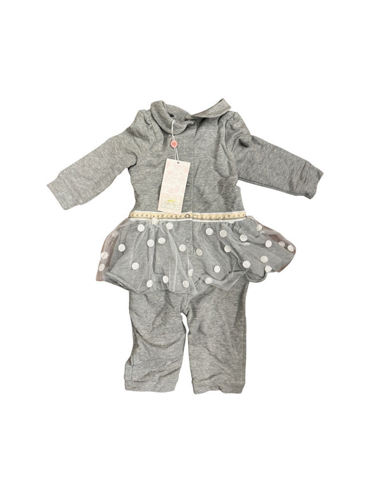 A Grey Overall Dresses from Nicholas & Bears in size 18-24M for girl. (Back View)