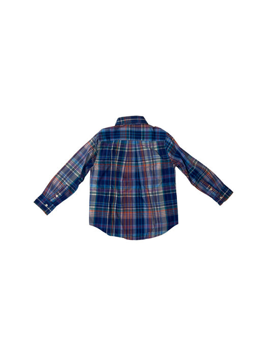 A Blue Long Sleeve Shirts from Polo Ralph Lauren in size 4T for boy. (Back View)