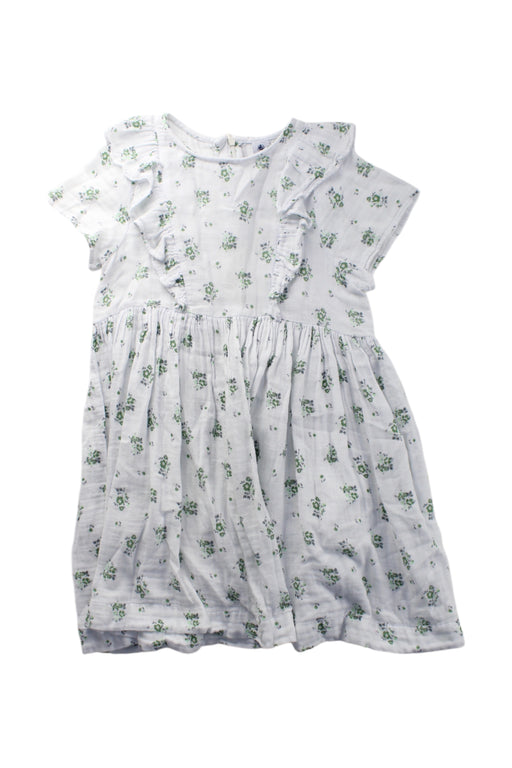 A White Short Sleeve Dresses from Petit Bateau in size 8Y for girl. (Front View)