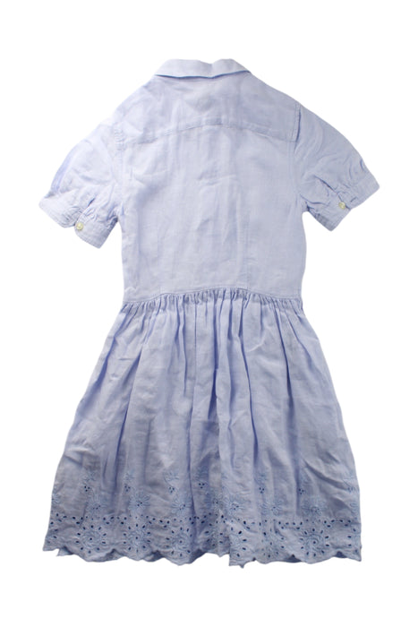 A Blue Short Sleeve Dresses from Polo Ralph Lauren in size 8Y for girl. (Back View)