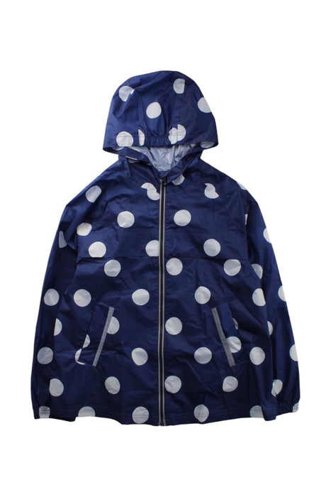 A Navy Rain Jackets from Petit Bateau in size 10Y for neutral. (Front View)