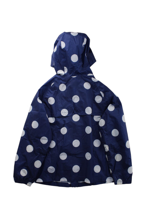 A Navy Rain Jackets from Petit Bateau in size 10Y for neutral. (Back View)