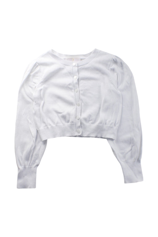 A White Cardigans from Jacadi in size 8Y for girl. (Front View)