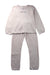 A Ivory Pyjama Sets from Petit Bateau in size 8Y for neutral. (Front View)