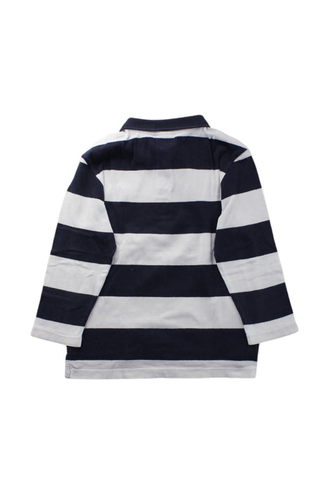 A Navy Long Sleeve Polos from Petit Bateau in size 4T for neutral. (Back View)