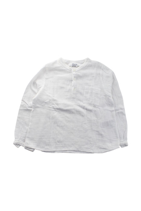 A White Long Sleeve Shirts from Bonpoint in size 4T for neutral. (Front View)