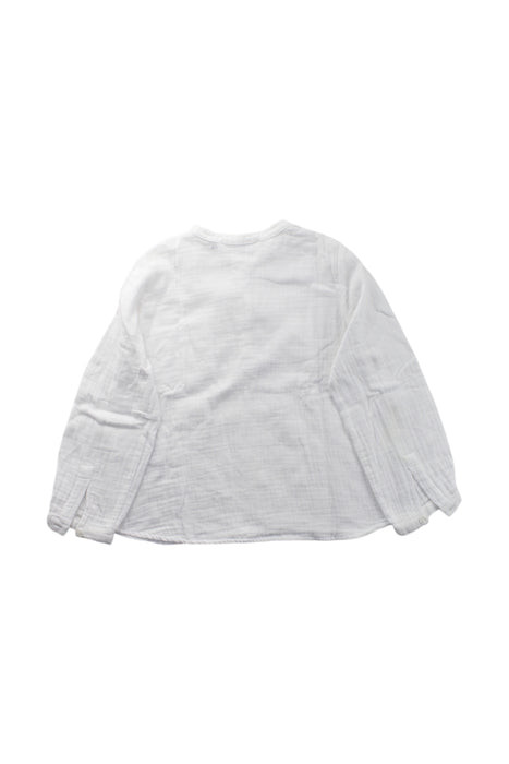 A White Long Sleeve Shirts from Bonpoint in size 4T for neutral. (Back View)