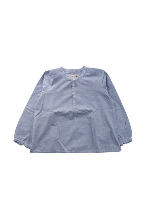 A Blue Long Sleeve Shirts from Bonpoint in size 3T for neutral. (Front View)