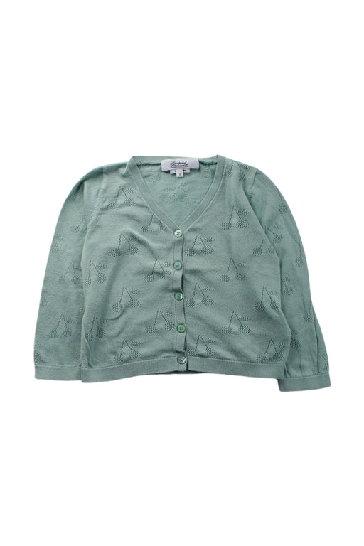 A Green Cardigans from Bonpoint in size 2T for neutral. (Front View)