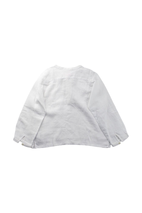 A White Long Sleeve Shirts from Bonpoint in size 3T for neutral. (Back View)