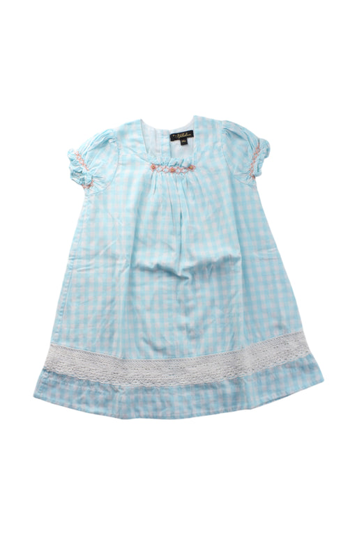 A Blue Short Sleeve Dresses from Velveteen in size 2T for girl. (Front View)