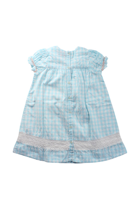 A Blue Short Sleeve Dresses from Velveteen in size 2T for girl. (Back View)