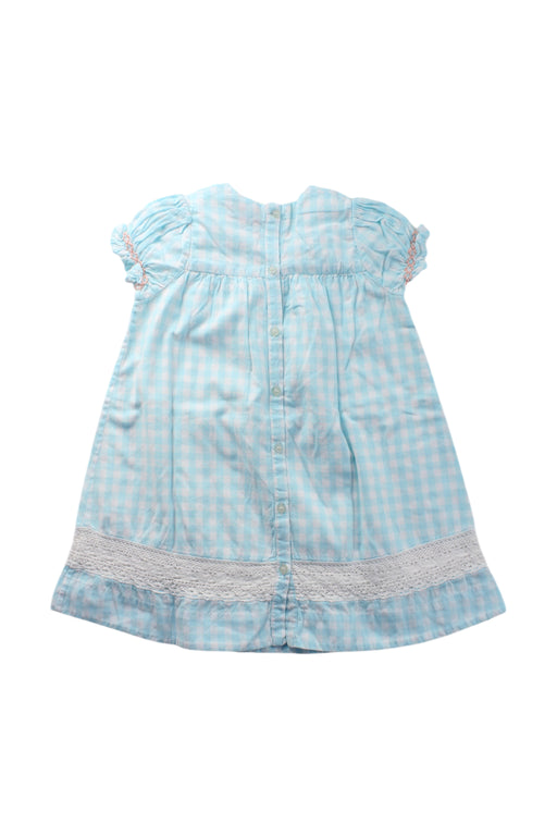 A Blue Short Sleeve Dresses from Velveteen in size 2T for girl. (Back View)