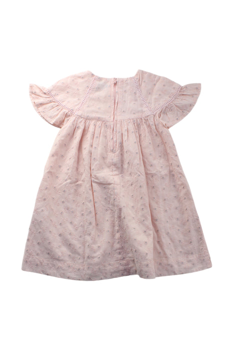 A Pink Short Sleeve Dresses from Sergent Major in size 3T for girl. (Back View)