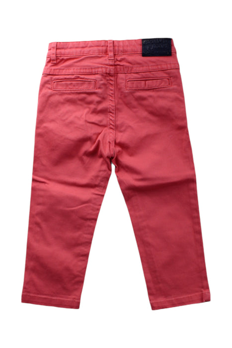 A Red Casual Pants from Jacadi in size 2T for girl. (Back View)