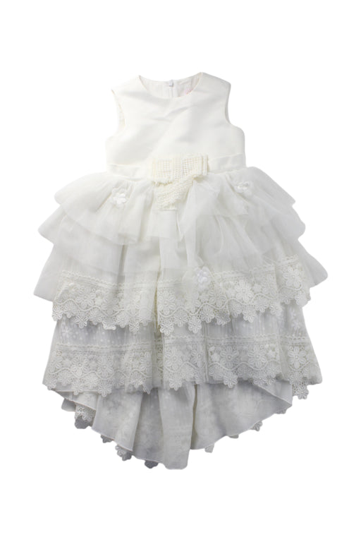 A White Sleeveless Dresses from Nicholas & Bears in size 2T for girl. (Front View)