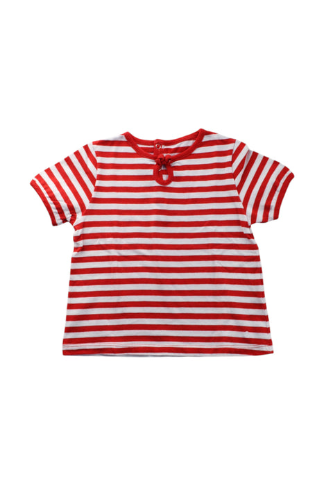 A Red Short Sleeve T Shirts from Petit Bateau in size 2T for neutral. (Front View)