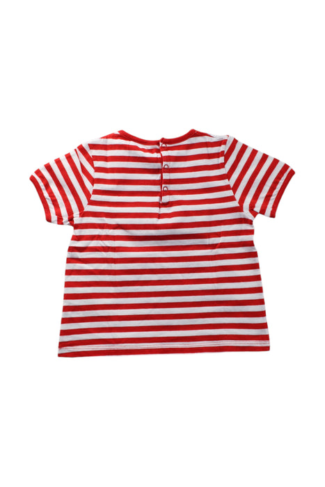 A Red Short Sleeve T Shirts from Petit Bateau in size 2T for neutral. (Back View)