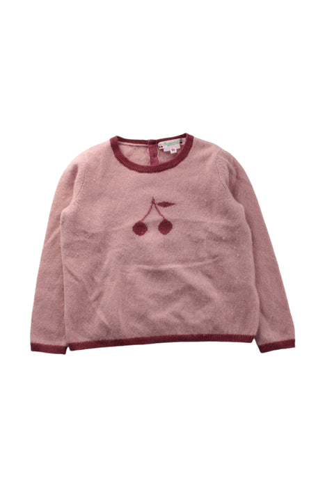 A Pink Knit Sweaters from Bonpoint in size 3T for girl. (Front View)