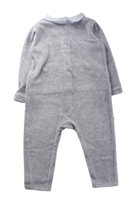 A Grey Long Sleeve Rompers from Jacadi in size 2T for neutral. (Front View)