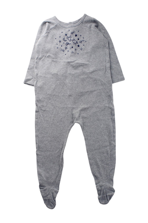 A Grey Onesies from Bonpoint in size 12-18M for neutral. (Front View)