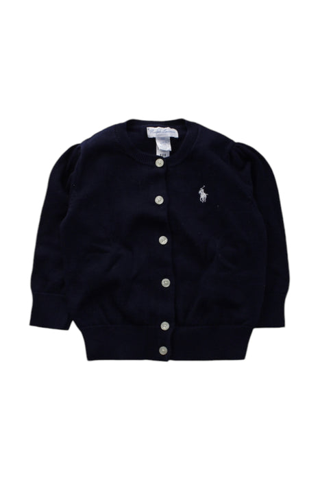 A Navy Cardigans from Ralph Lauren in size 6-12M for neutral. (Front View)