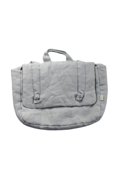 A Grey Diaper Bags from Petit Picotin in size O/S for girl. (Front View)