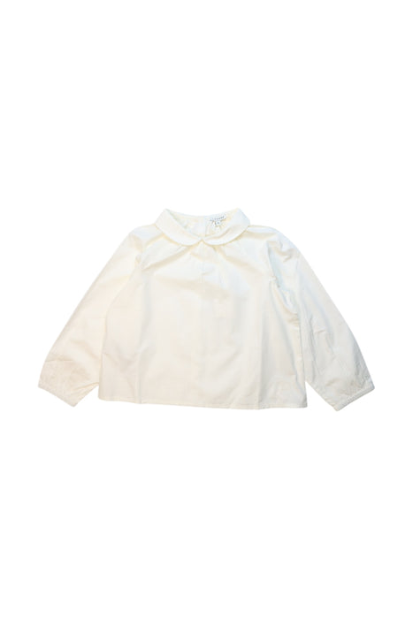 A White Long Sleeve Shirts from Liewood in size 6T for girl. (Front View)