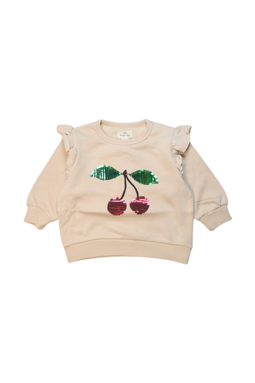 A Beige Crewneck Sweatshirts from Konges Sløjd in size 2T for girl. (Front View)