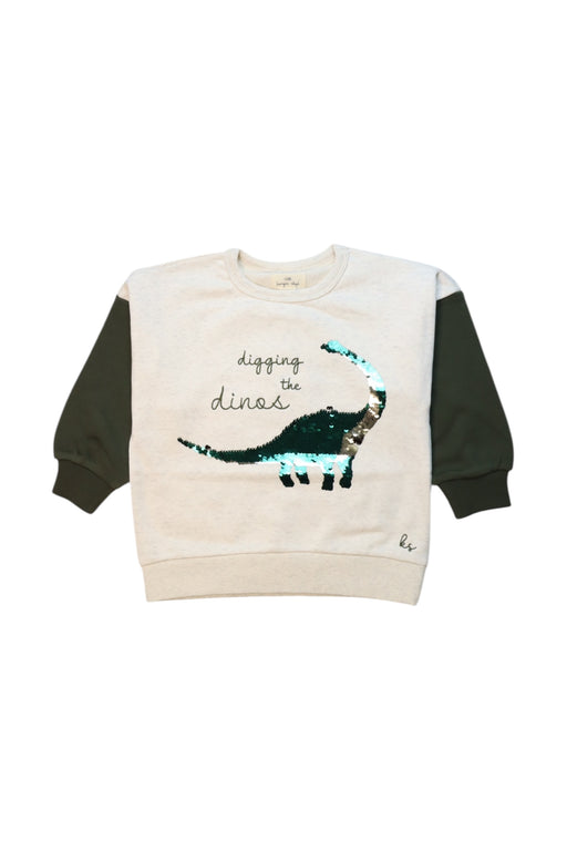 A Green Crewneck Sweatshirts from Konges Sløjd in size 3T for boy. (Front View)