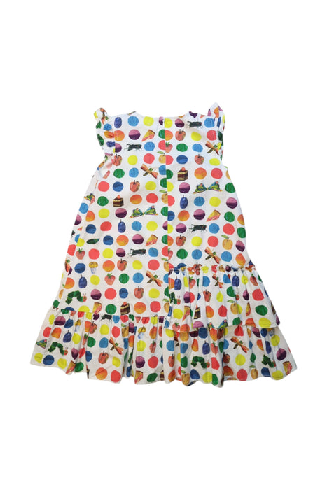 A Multicolour Sleeveless Dresses from Balabala in size 5T for girl. (Back View)