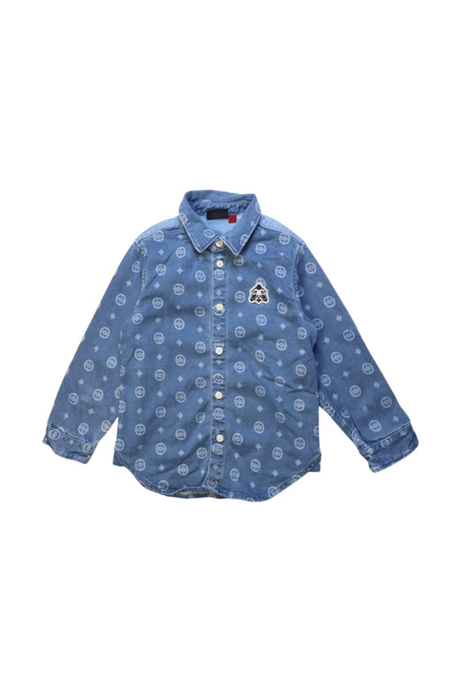 A Blue Long Sleeve Shirts from Evisu in size 4T for boy. (Front View)